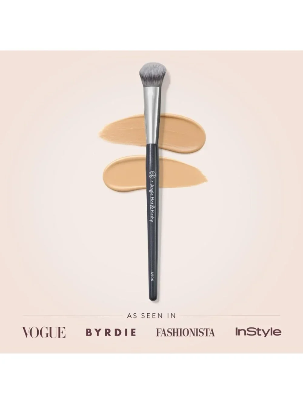 Under Eye Concealer Brush - Rounded Head for Blending, Soft Synthetic Bristles